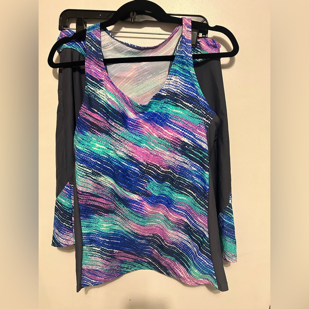 Colorful Striped bathing suit set